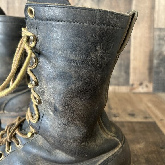 Whites Hathorn Logger Packer Plain Toe Work Boots Mens 10 D - Picture 11 of 12